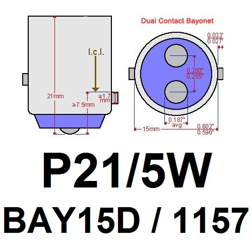 P21/5W (BAY15D/1157) I PONIŠTIVAČI GREŠKE