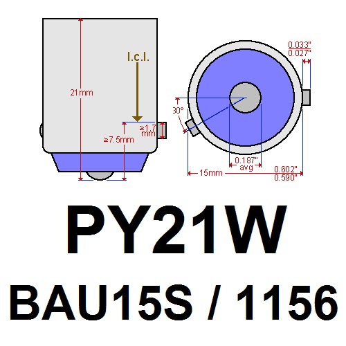 PY21W (BAU15S/1156)