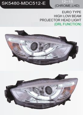 MAZDA CX-5 HROM 12-15 (REAL DRL, LED TUBE, PROJECTOR HIGH/LOW)