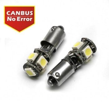 LED T4W/BA9S 5X5050 CANBUS