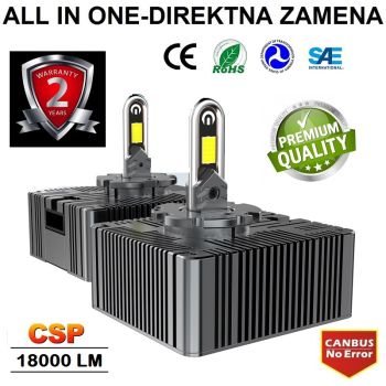 D5S/R SET 18000LM - CANBUS, ZAMENA ZA FABRICKE XENON SIJALICE