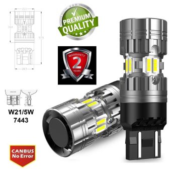 LED W21/5W (T20/7443) - 1860CSP EXP11-PRO serija STRONG CANBUS