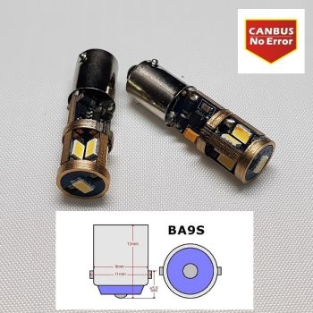 LED T4W/BA9S GOLD CAN 9smd
