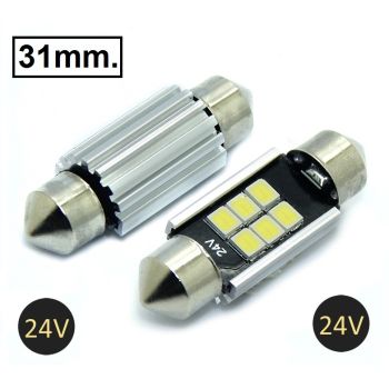 LED SIJALICE C5W/FESTOON 31mm 6x2835smd - 24V