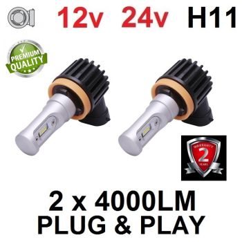 H11 SET LUMILED ZES chip 8000LM ATOM-series - SREDNJE/DUGO/MAGLENKU - PLUG&PLAY 