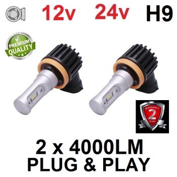 H9 SET LUMILED ZES chip 8000LM ATOM-series - SREDNJE/DUGO/MAGLENKU - PLUG&PLAY 