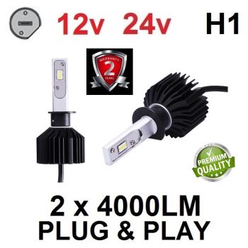 H1 SET LUMILED ZES chip 8000LM ATOM-series - SREDNJE/DUGO/MAGLENKU - PLUG&PLAY 