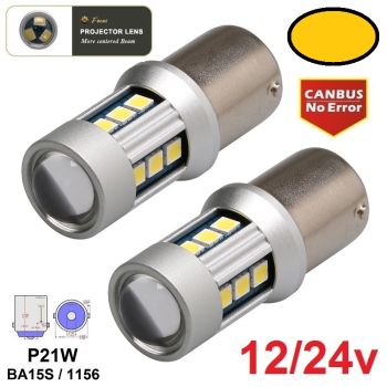LED SIJALICE P21W/BA15S/1156 - 30*3030smd - NARANDZASTE