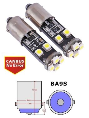 LED T4W/BA9S 8x1210smd CANBUS
