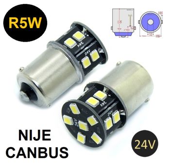 LED SIJALICE R5W/BA15S/1156 - 24V