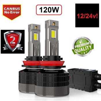 H11 SET CSP chip 12/24v 20000LM - ZA SREDNJE/DUGO/MAGLENKU 