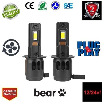 H3 SET CSP chip 12/24v 10800LM FHL - ZA SREDNJE/DUGO/MAGLENKU - PLUG&PLAY
