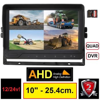 AHD MONITOR DVR/QUAD (4kamere) - 10 inča – 25.4cm. DIJAGONALA 