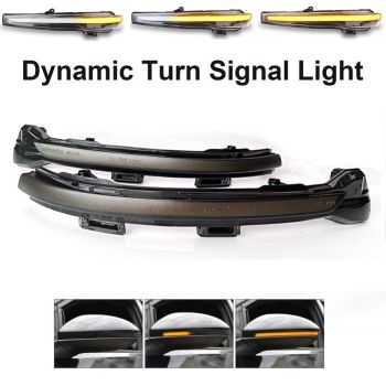 LED BOCNI DYNAMIC MIGAVCI U RETROVIZORU, TIPSKI - VW - SMOKE LENS