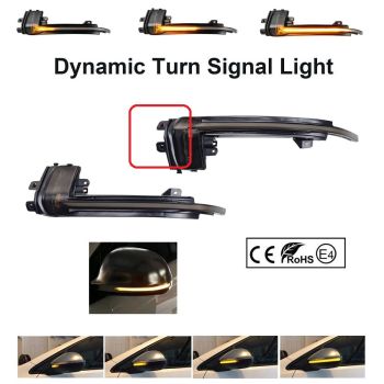 LED BOCNI DYNAMIC MIGAVCI U RETROVIZORU, TIPSKI - AUDI - SMOKE LENS