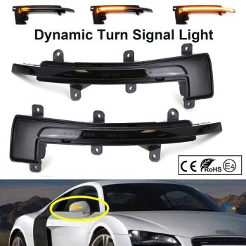 LED BOCNI DYNAMIC MIGAVCI U RETROVIZORU, TIPSKI - AUDI - SMOKE LENS