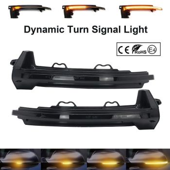 LED BOCNI DYNAMIC MIGAVCI U RETROVIZORU, TIPSKI - AUDI - SMOKE LENS