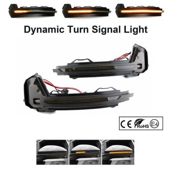 LED BOCNI DYNAMIC MIGAVCI U RETROVIZORU, TIPSKI - VW - SMOKE LENS