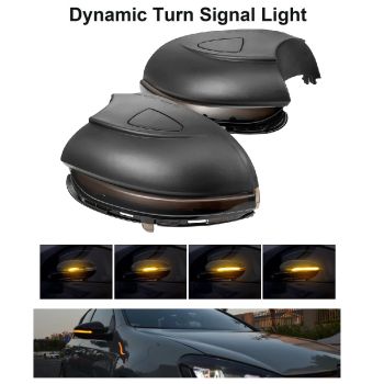 LED BOCNI DYNAMIC MIGAVCI U RETROVIZORU, TIPSKI - VW - SMOKE LENS