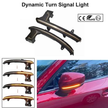 LED BOCNI DYNAMIC MIGAVCI U RETROVIZORU, TIPSKI - MAZDA - SMOKE LENS