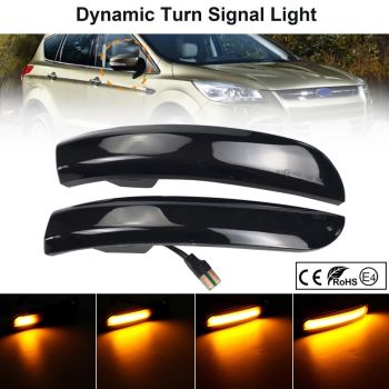 LED BOCNI DYNAMIC MIGAVCI U RETROVIZORU, TIPSKI - FORD - SMOKE LENS