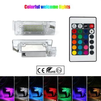 LED SIJALICE ZA OSVETLJENJE GEPEKA - VOLKSWAGEN - RGB/DALJINSKI
