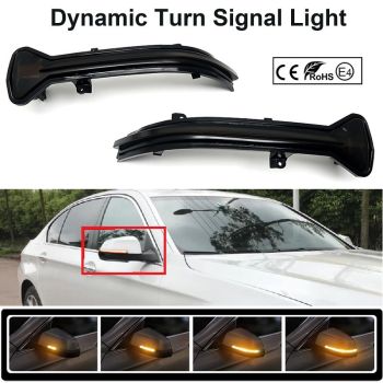 LED BOCNI DYNAMIC MIGAVCI U RETROVIZORU, TIPSKI - BMW - SMOKE LENS