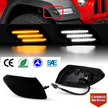 LED PREDNJI DYNAMIC MIGAVCI I DNEVNA SVETLA, TIPSKI - JEEP - SMOKE LENS