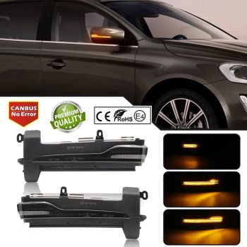LED BOCNI DYNAMIC MIGAVCI U RETROVIZORU, TIPSKI - VOLVO - SMOKE LENS