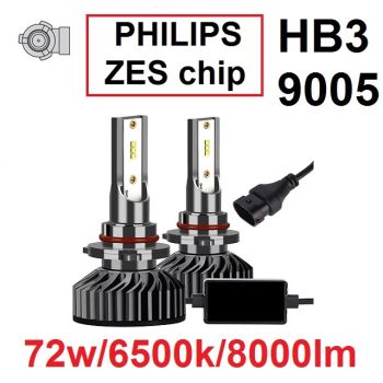 HB3/9005 SET PHI ZES chip 8000LM - SREDNJE/DUGO/MAGLENKU