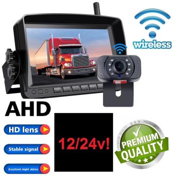 AHD WIRELESS SET - UNIVERZALNA LED PARKING KAMERA + MONITOR 7" (17.8cm.)