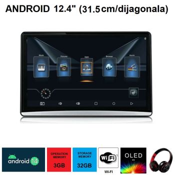 OLED MONITOR 12.4" (dijagonala 31.5cm) - ANDROID 14 CONTROL SYSTEM