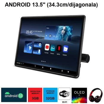 OLED MONITOR 13.5" (dijagonala 34.3cm) - ANDROID 14 CONTROL SYSTEM