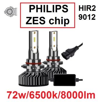 HIR2/9012 SET PHI ZES chip 8000LM - SREDNJE/DUGO/MAGLENKU