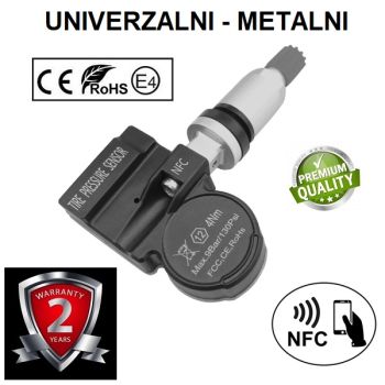 UNIVERZALNI NFC TPMS SENZOR ZA MERENJE PRITISKA U GUMAMA - METALNI S10