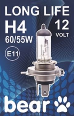 HALOGENA SIJALICA BEAR H4 LONG LIFE 12V 60/55W