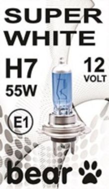 HALOGENA SIJALICA BEAR H7 SUPER WHITE 12V 55W