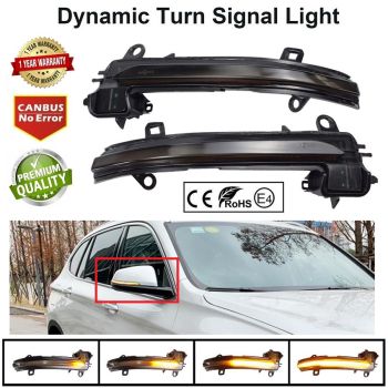 LED BOCNI DYNAMIC MIGAVCI U RETROVIZORU, TIPSKI - BMW - SMOKE LENS