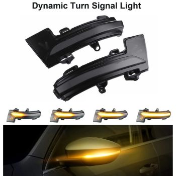 LED BOCNI DYNAMIC MIGAVCI U RETROVIZORU, TIPSKI - SKODA - SMOKE LENS
